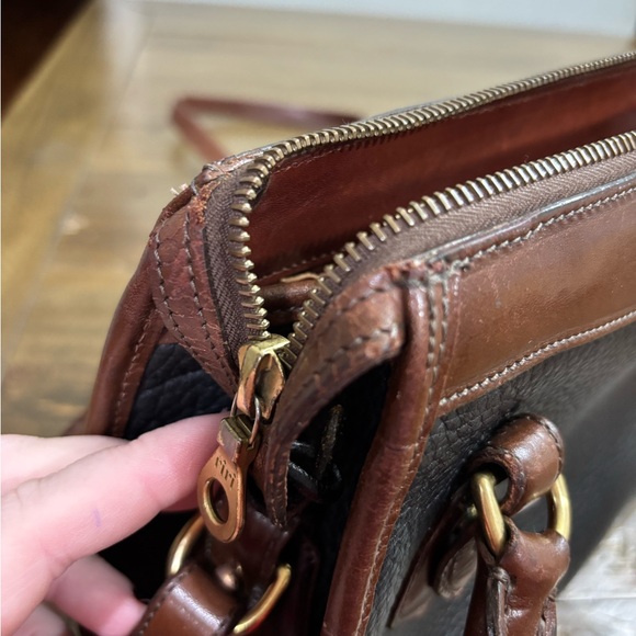 Vintage Dooney & Bourke All-Weather Leather Mini Satchel Crossbody - Picture 14 of 16